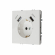 Розетка с заземлением, 16 А, 250 В, с 2 зарядными портами USB 3.1 A (белый глянцевый) MI5-1501
