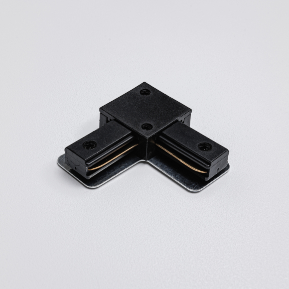 Угловой коннектор для однофазного трекового шинопровода MKA-002-2 Черный Угловой коннектор для однофазного трекового шинопровода MKA-002-2 Черный