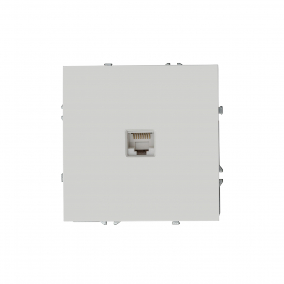 Компьютерная розетка RJ-45 кат. 5e (белый глянцевый) MI5-1701