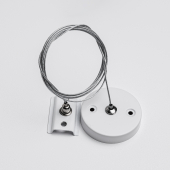 Тросовый подсвес для однофазного трекового шинопровода MKA-005-1, 2м Белый