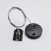 Тросовый подсвес для однофазного трекового шинопровода MKA-005-2, 2м Черный