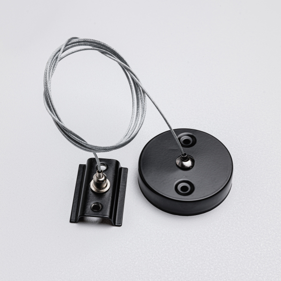 Тросовый подсвес для однофазного трекового шинопровода MKA-005-2, 2м Черный Тросовый подсвес для однофазного трекового шинопровода MKA-005-2, 2м Черный