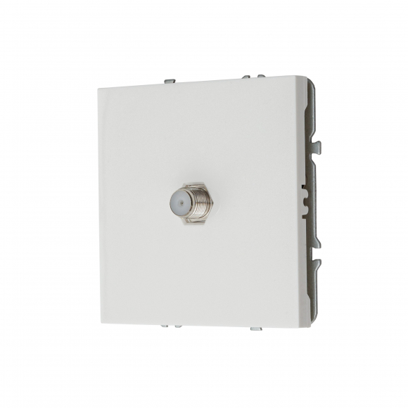 Розетка спутникового телевидения SAT (белый глянцевый) MI5-1901