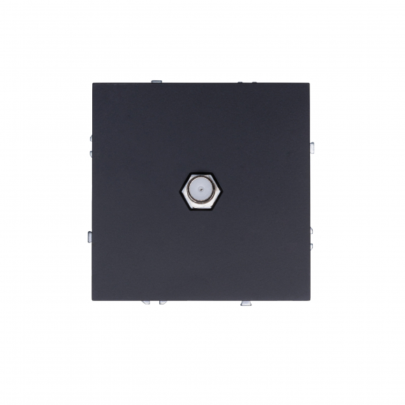 Розетка спутникового телевидения SAT (черный soft touch) MI5-1903