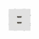 Розетка HDMI двойная (белый глянцевый) MI5-2001