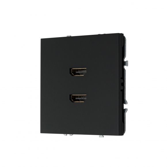 Розетка HDMI двойная (черный) MI5-2002