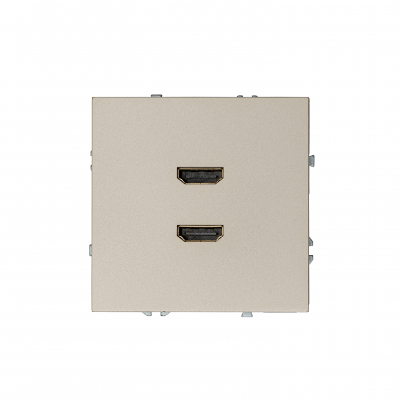 Розетка HDMI двойная (латунь) MI5-2005