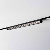 Магнитный трековый светильник MKL-104-18W3K-B Черный 357x22x67, 48V, 18W 1260 lm 3000 К 36°, LED Osram, CRI>90