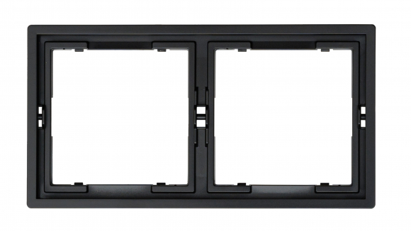 Рамка 2 поста (черный) MI5-3202