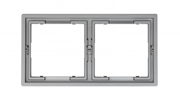 Рамка 2 поста (графит) MI5-3204