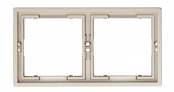 Рамка 2 поста (латунь) MI5-3205