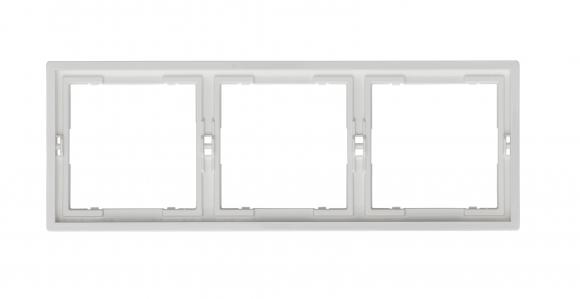 Рамка 3 поста (белый глянцевый) MI5-3301