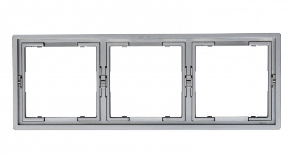 Рамка 3 поста (графит) MI5-3304