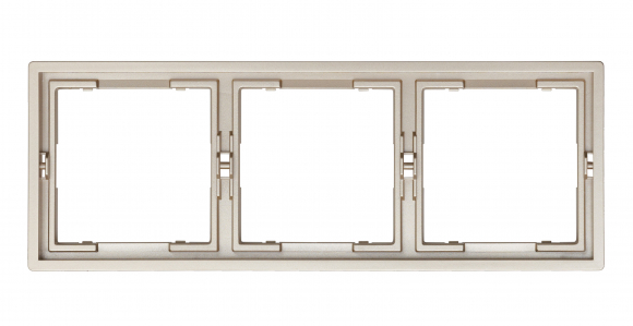 Рамка 3 поста (латунь) MI5-3305