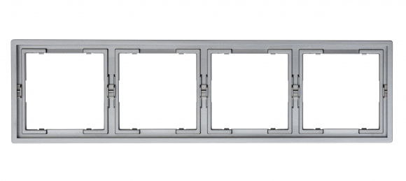 Рамка 4 поста (графит) MI5-3404