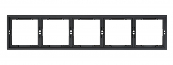 Рамка 5 постов (черный) MI5-3502