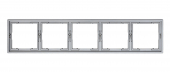 Рамка 5 постов (графит) MI5-3504