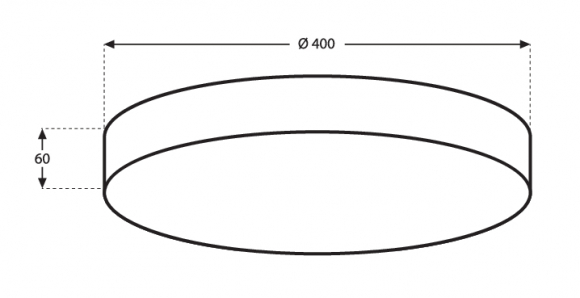 Потолочный светильник MIKAMI AURA, MKD-400-4K-B, Черный, 45W, 4020lm, 4000K, CRI>90, Ø400, 120°