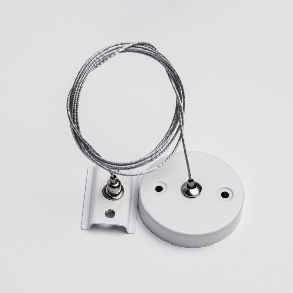 Тросовый подвес для однофазного трекового шинопровода MKA-005-1, 4м Белый