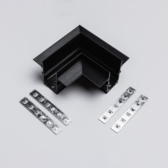 Угловой коннектор для встраиваемого магнитного трекового шинопровода MKA-2R-CC-B Черный Угловой коннектор для встраиваемого магнитного трекового шинопровода MKA-2R-CC-B Черный