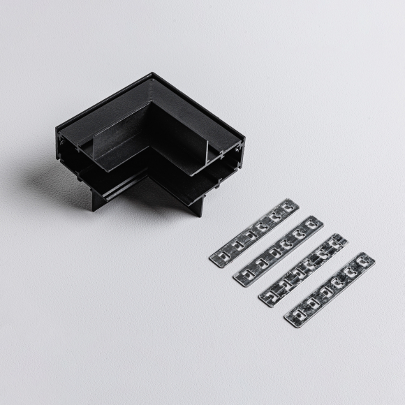 Угловой коннектор внутренни для встраиваемого магнитного трекового шинопровода MKA-2R-IC-B Черный