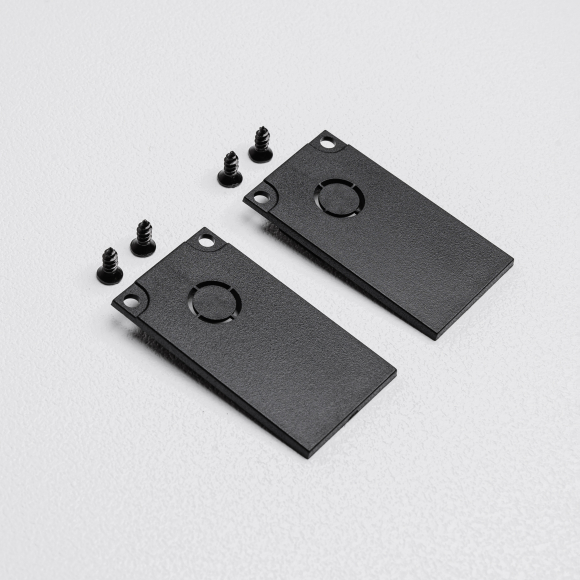 Торцевая заглушка для накладного трекового шинопровода MKA-2S-EC-B Черный