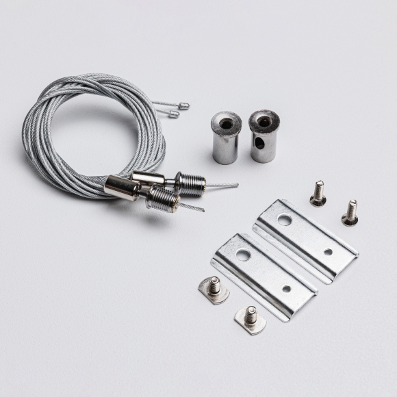 Тросовый подвес для накладного магнитного трекового шинопровода MKA-2S-SW-B Черный