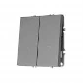 Выключатель двухклавишный для жалюзи, 16 А, 250 В (графит) MI5-1104