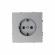 Розетка с заземлением, 16 А, 250 В (графит) MI5-1204