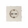 Розетка с заземлением, 16 А, 250 В (латунь) MI5-1205
